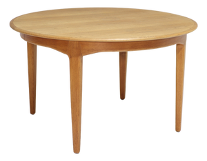 Model 62 Extendable Dining Table in Oak by Henning Kjaernulf for Sorø, Denmark, 1960s