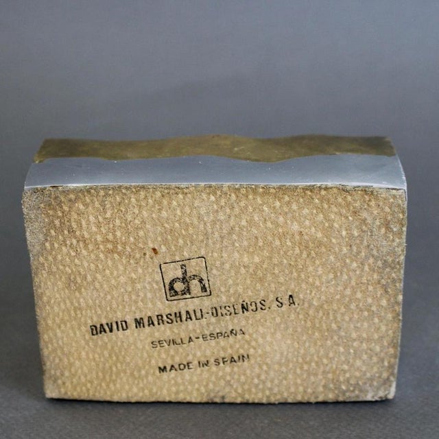 Brutalist Aluminium and Brass Box by David Marshall, 1980s For Sale - Image 12 of 16