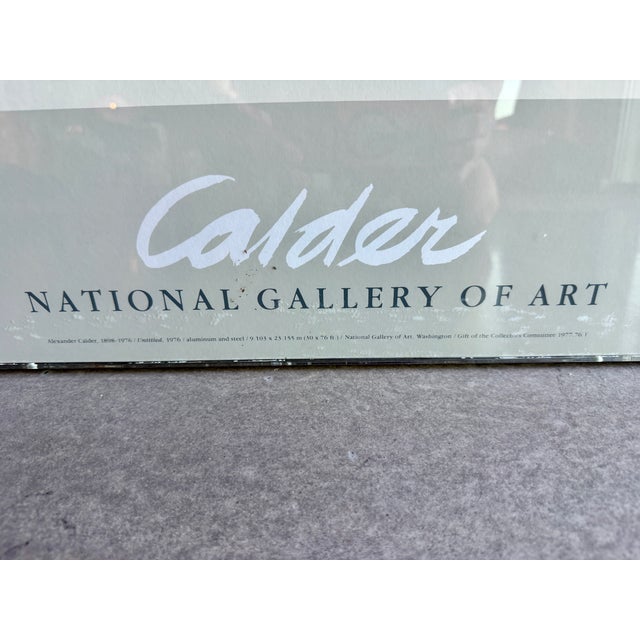 Alexander Calder 1977 National Gallery of Art Exhibition Poster Custom Acrylic Box Frame Jerry Solomon La For Sale - Image 16 of 16