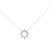 Catch the spark of a midnight wish with this radiant starburst medallion, sculpted in luminous .925 sterling silver. An...