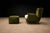Carlo Hauner Armchairs with Pouf in Caviúna Wood, Mohair & Bouclé by Carlo Hauner, Brazil, 1950s — Lot 209D For Sale - Image 4 of 17
