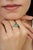 Green 1.9ct Emerald and Diamond Cluster Ring for Women in 925 Silver, Size 8.5 For Sale - Image 8 of 14