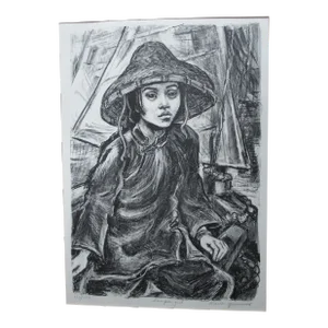 Marion Greenwood Signed Limited Edition Lithograph Sampan Girl