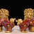 Pair of Vintage Cloisonné Enamel Guardian Lions – Gilt Bronze Jing Lions With Cub & Ball For Sale - Image 4 of 9