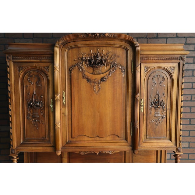 French Provincial Antique French Vaisselier Hutch For Sale - Image 3 of 8