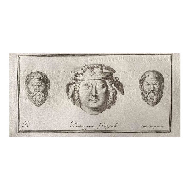 Various Artists, Human Heads From Ancient Rome, 1750s, Original Etching For Sale