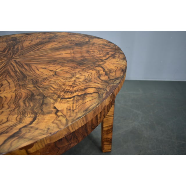 1940s Extendable Dining Table in Walnut, Former Czechoslovakia, 1940s For Sale - Image 5 of 18