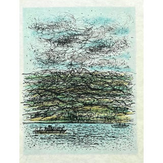 Jean Carzou Original Lithograph L’adieu Aux Armes 4 Mourlot 1964 For Sale