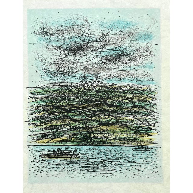 Jean Carzou Original Lithograph L’adieu Aux Armes 4 Mourlot 1964 For Sale