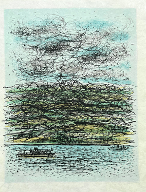 Jean Carzou Original Lithograph L’adieu Aux Armes 4 Mourlot 1964