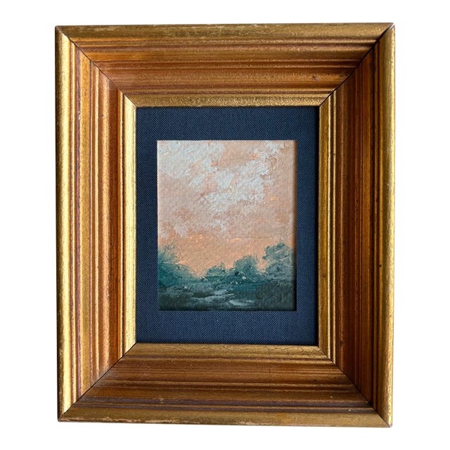 Contemporary Wellon Bridgers Abstract Landscape Mini, Framed For Sale