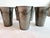 Vintage Set of 5 Heraldic Crest Style Mecap Pewter Tumbler Cups Made in Belgium For Sale - Image 4 of 8