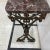 Metal 19th Century French Iron & Marble Table For Sale - Image 7 of 8