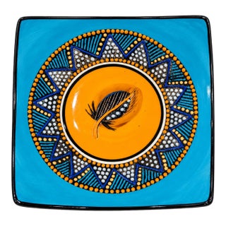 M. Funke Signed Southwestern-Style Studio Pottery Plate For Sale