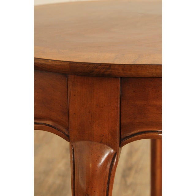 Baker Furniture French Country Style Walnut Side Table For Sale - Image 13 of 18