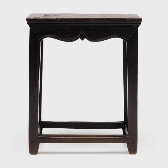Chinese Chinese Pair of Graceful Half Tables, C. 1880 For Sale - Image 3 of 10