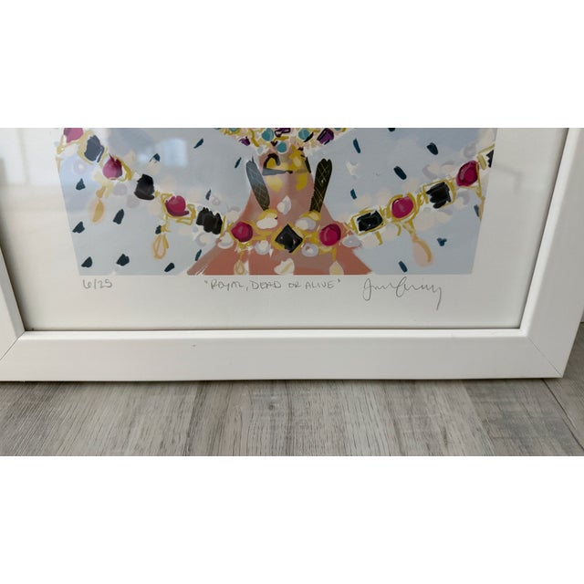 Wood Contemporary Jamie Corley Signed Limited Edition Skull Royalty Print Series Framed Set of 3 For Sale - Image 7 of 7