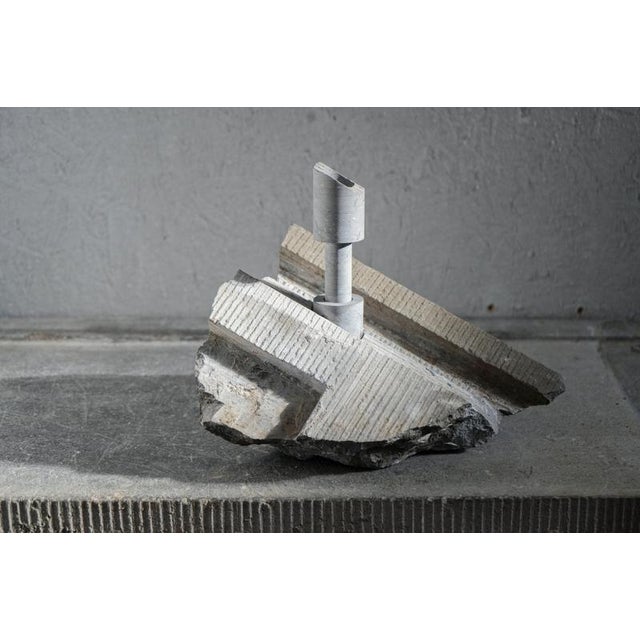 Architectural Remnant Bluestone Abra Candleholder by Studio Do For Sale - Image 4 of 8