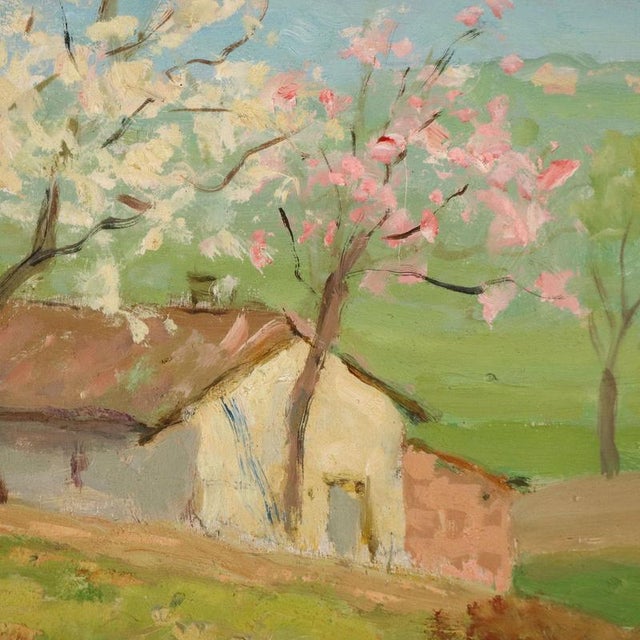 Luigi Comolli, Landscape, Oil on Panel, Framed For Sale - Image 4 of 10