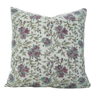 Fabdivine Decorative Block Print Cushion Cover 14x36 Inch Viscose Linen- Neerabel For Sale