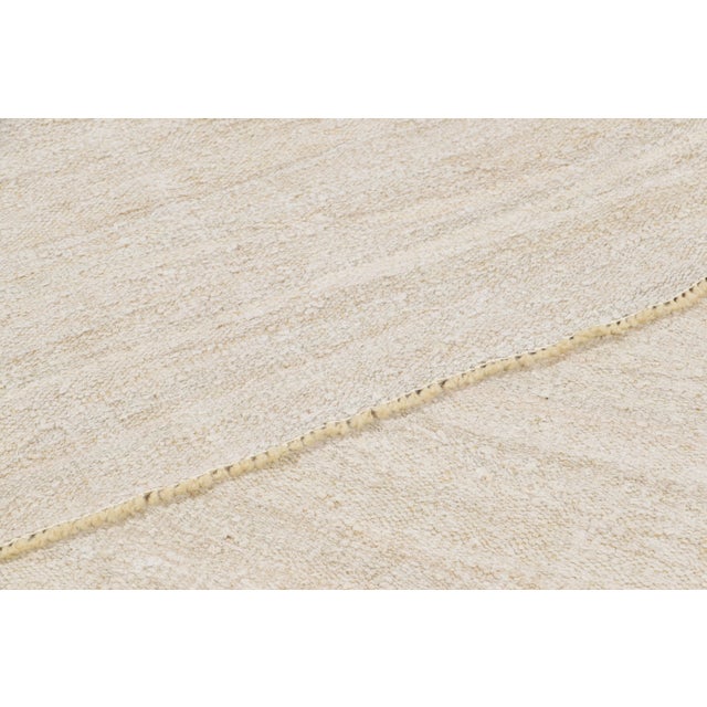 Textile Vintage Kilim in Ivory and Cream White Tones and Neutrals | Rug & Kilim For Sale - Image 7 of 7