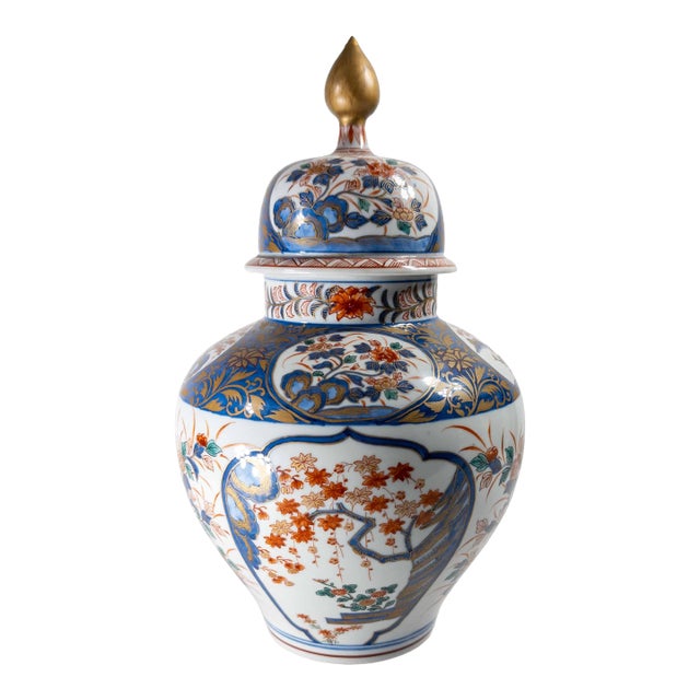 19th Century Japanese Imari Polychrome Baluster Form Vase in Chinoiserie Taste For Sale