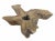 This brown coffee table with graceful curvy edges and gorgeous wood grain is made of one single slab of teak wood. The...