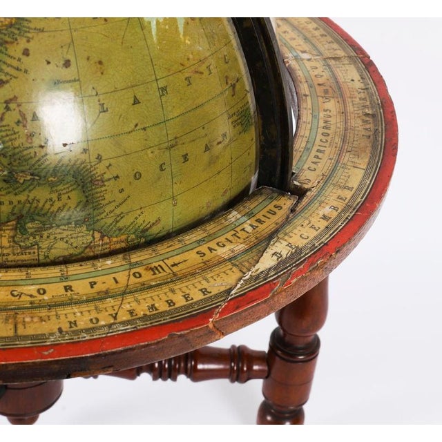 Antique Victorian Terrestrial Table Globe from Malbys, 19th Century For Sale - Image 15 of 18
