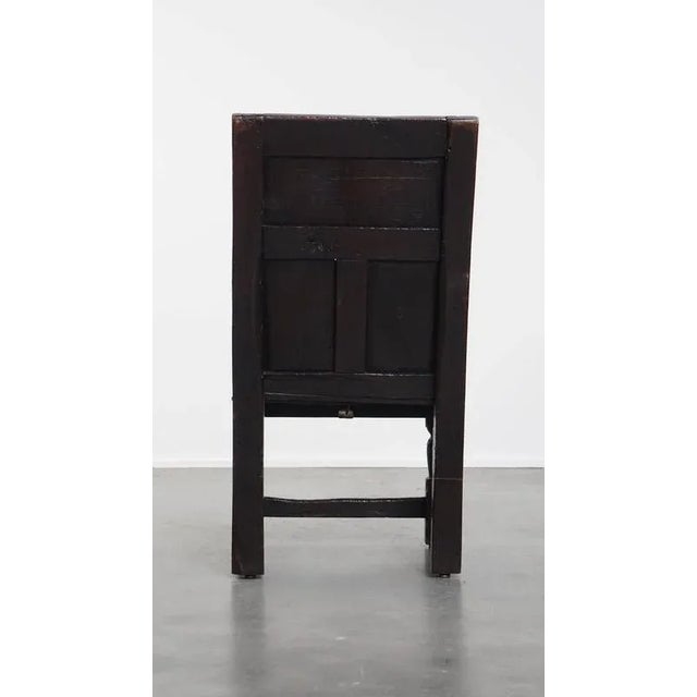 Antique Wainscot Chair in Oak, 1600s For Sale - Image 4 of 18