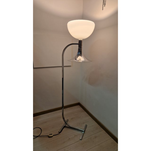 AM/AS Model Floor Lamp in Chrome-Plated Metal by Franco Albini and Franca Helg for Sirrah, 1960s For Sale - Image 10 of 18