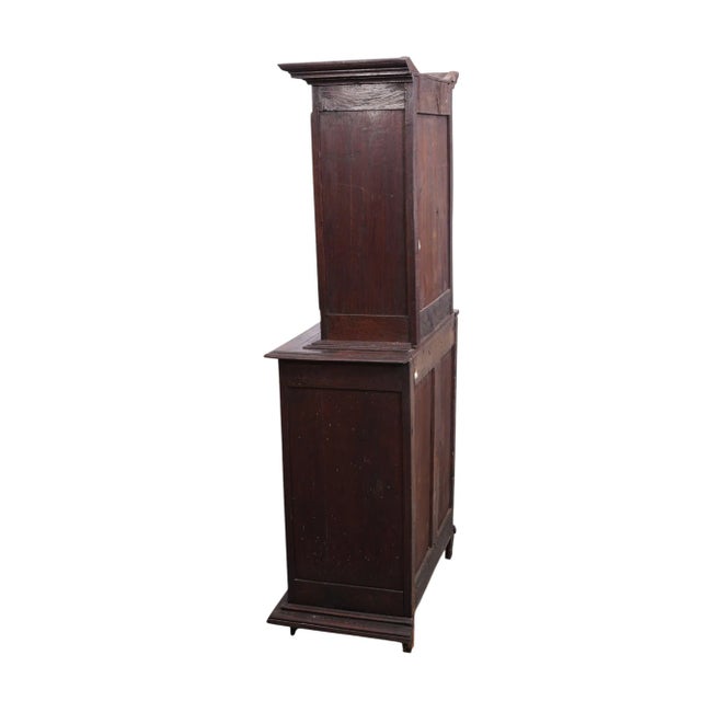 Mid 19th Century Rare Walnut Italian Narrow Buffet De Corps, 19th Century For Sale - Image 5 of 7