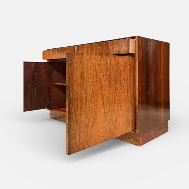 Danish Rosewood Cabinet System attributed to O. Bank Larsen for Skjern Furniture Factory, Denmark, 1960s, Set of 2 For Sale - Image 10 of 14