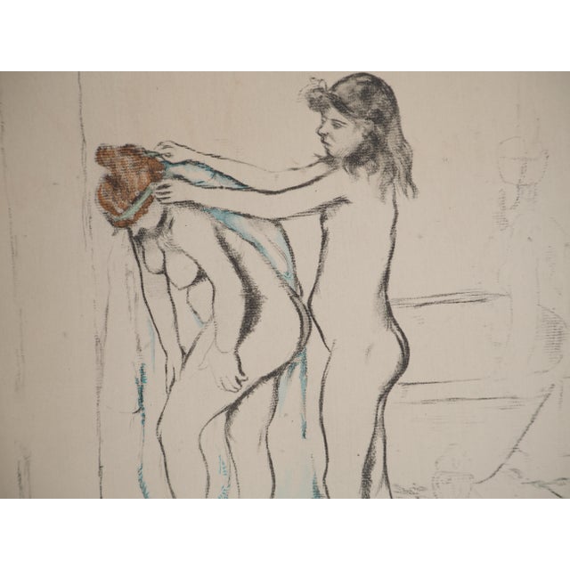 After Suzanne Valadon, Nude The Toilette, Girls Drying Themselves, 1947, Lithograph For Sale - Image 6 of 8