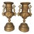 Italian Neoclassical Gold Spelter Ornamental Planters or Urns - A Pair - Italy For Sale