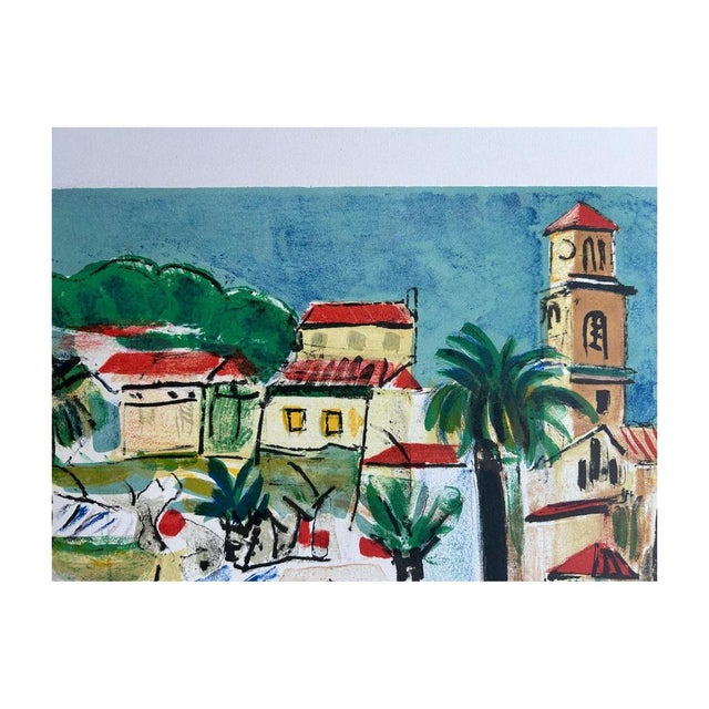 François Desnoyer, Port of Sainte Maxime, Original Lithograph For Sale - Image 6 of 8