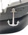 Black Gio Ponti, Black Wood and Hammered Metal Sailing Ship, 1960s, Metal and Compressed Wood For Sale - Image 8 of 10