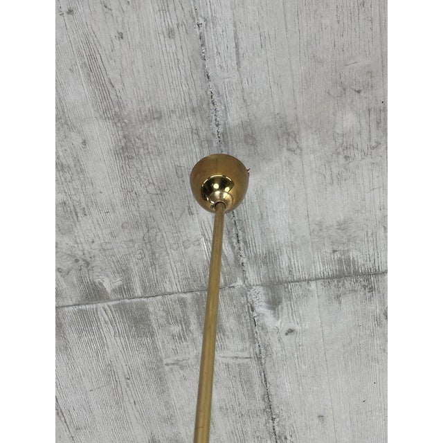 Metal Large Mid-Century Modern Chandelier by Instala Děčín, 1960s For Sale - Image 7 of 10
