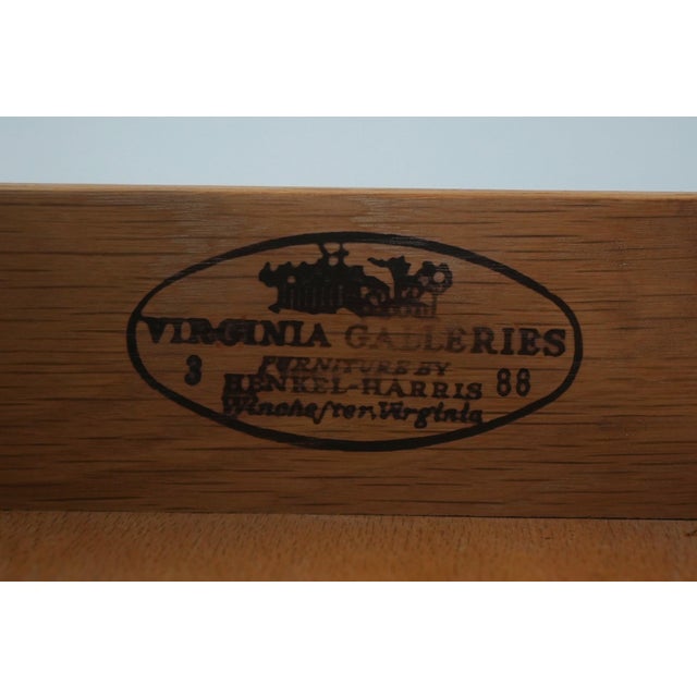 Pair of Henkel Harris Model 114 Mahogany Georgian Style Nightstands For Sale - Image 16 of 18