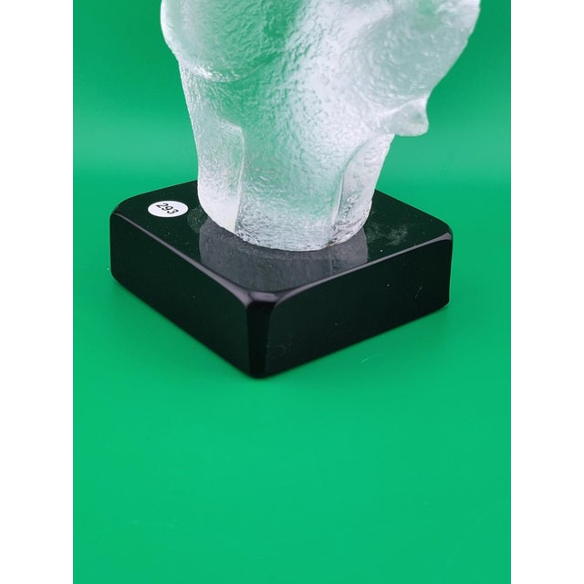 Rare Frosted Art Glass ELEPHANT Signed "Robla" Attributed to Archimede Seguso For Sale - Image 15 of 15