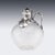 Antique 19th Century Victorian Silver & Clear Glass Claret Jug, 1884 For Sale - Image 4 of 18