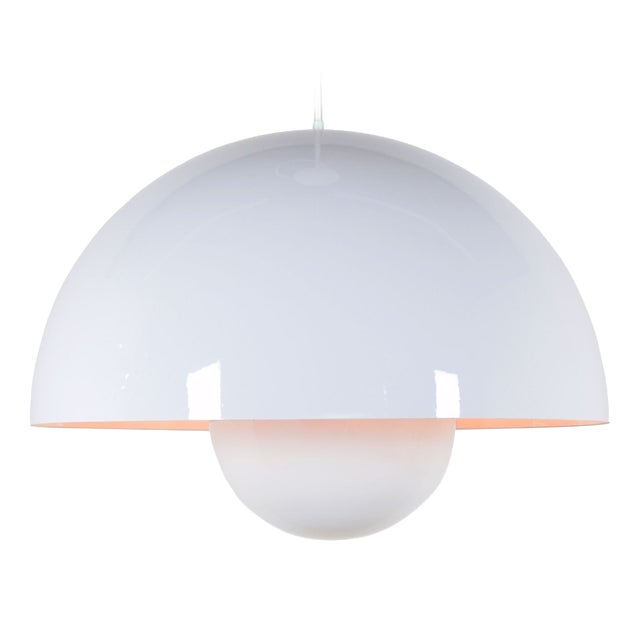 Large Vintage VP2 Flowerpot Light by Verner Panton for Louis Poulsen, 1970s For Sale