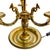 Mid 20th Century French Empire Style Three-Light Brass Bouillotte Lamp With Crimson Red Tole Shade For Sale In San Diego - Image 6 of 8