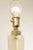Off-white 1990s Frederick Cooper Art Deco Style Lucite Brass Table Lamp For Sale - Image 8 of 13