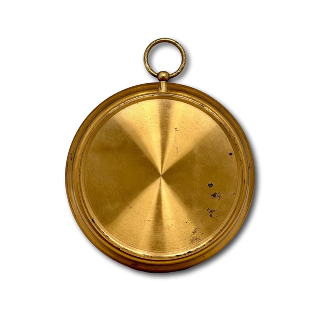 Fine Quality Large Antique Wall Mount Brass, Beveled Glass & Porcelain Dial Barometer by Short & Mason in London For Sale - Image 16 of 18