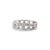 18k White Gold Link Diamond Band Ring Size 6.5 For Sale - Image 4 of 8