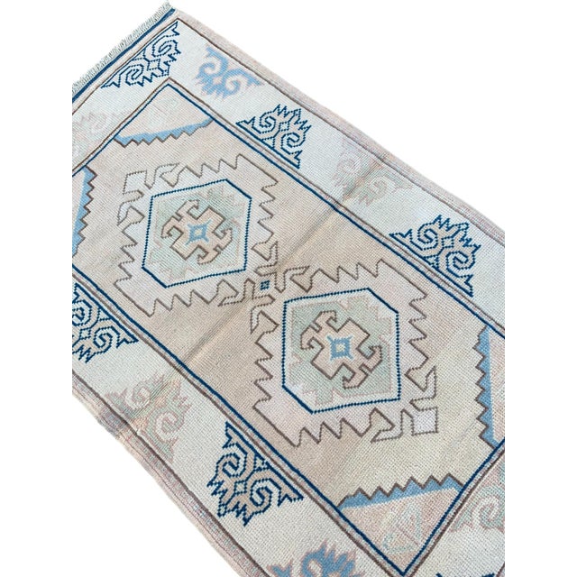 Turkish Handknotted Wool Rug For Sale - Image 5 of 9