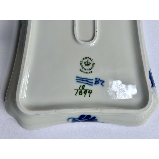 Mid 20th Century Pair Royal Doulton "Blå Blomst" Lattice Porcelain Trays For Sale - Image 16 of 18