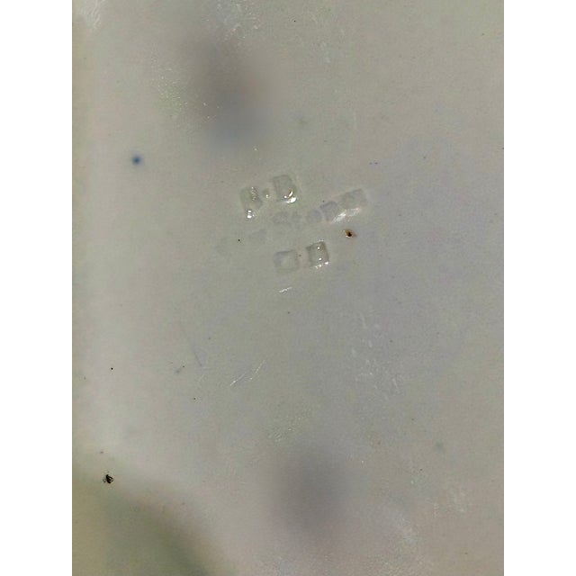 Imari Cobalt Blue and Iron-Red Japanese Floral Themed Decorative Plate Curation-Set of 9 For Sale - Image 16 of 18