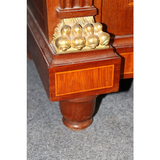 Late 19th Century Companion Pair of French Gilt Bronze Mounted De Cooene Freres Attr. Buffets For Sale - Image 14 of 17