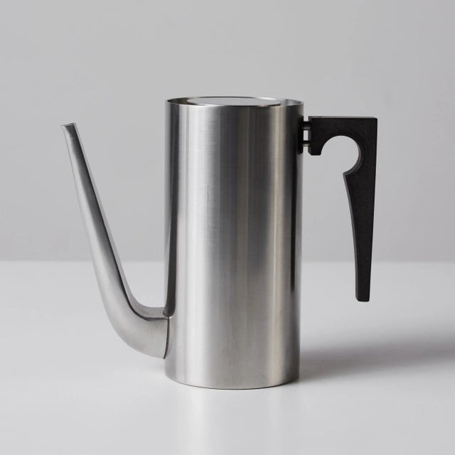 1960s Stelton Stainless Steel Danish Tea Set- 3 Pieces For Sale - Image 9 of 13